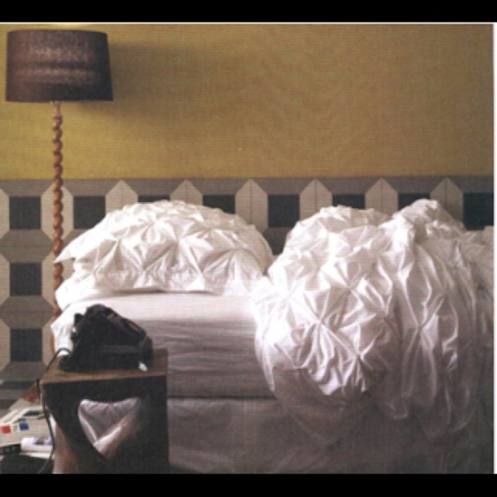 NWT 🍒 Anthro Kissing Pleats Duvet + Sham🍒