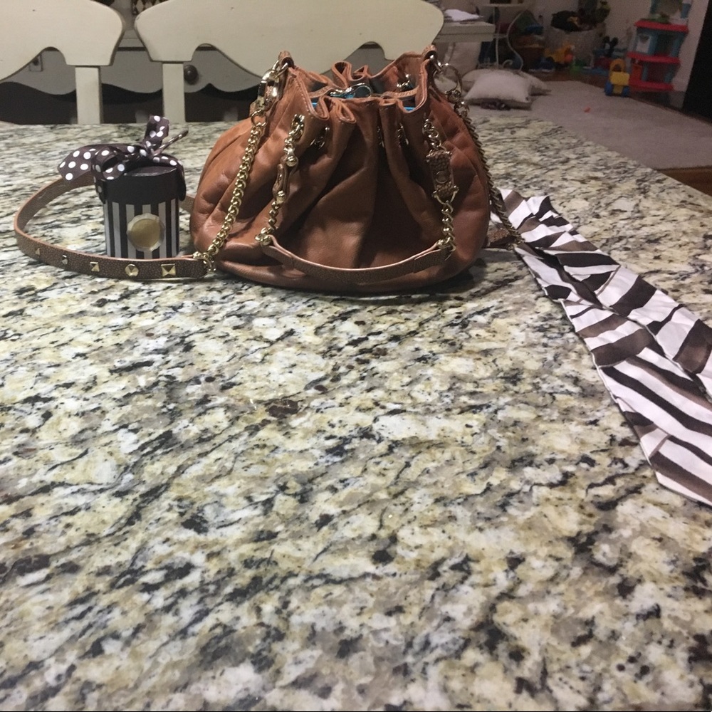 Henry bendel New York cross body bag with scarf