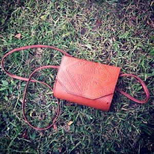 Vintage Tooled Leather Purse