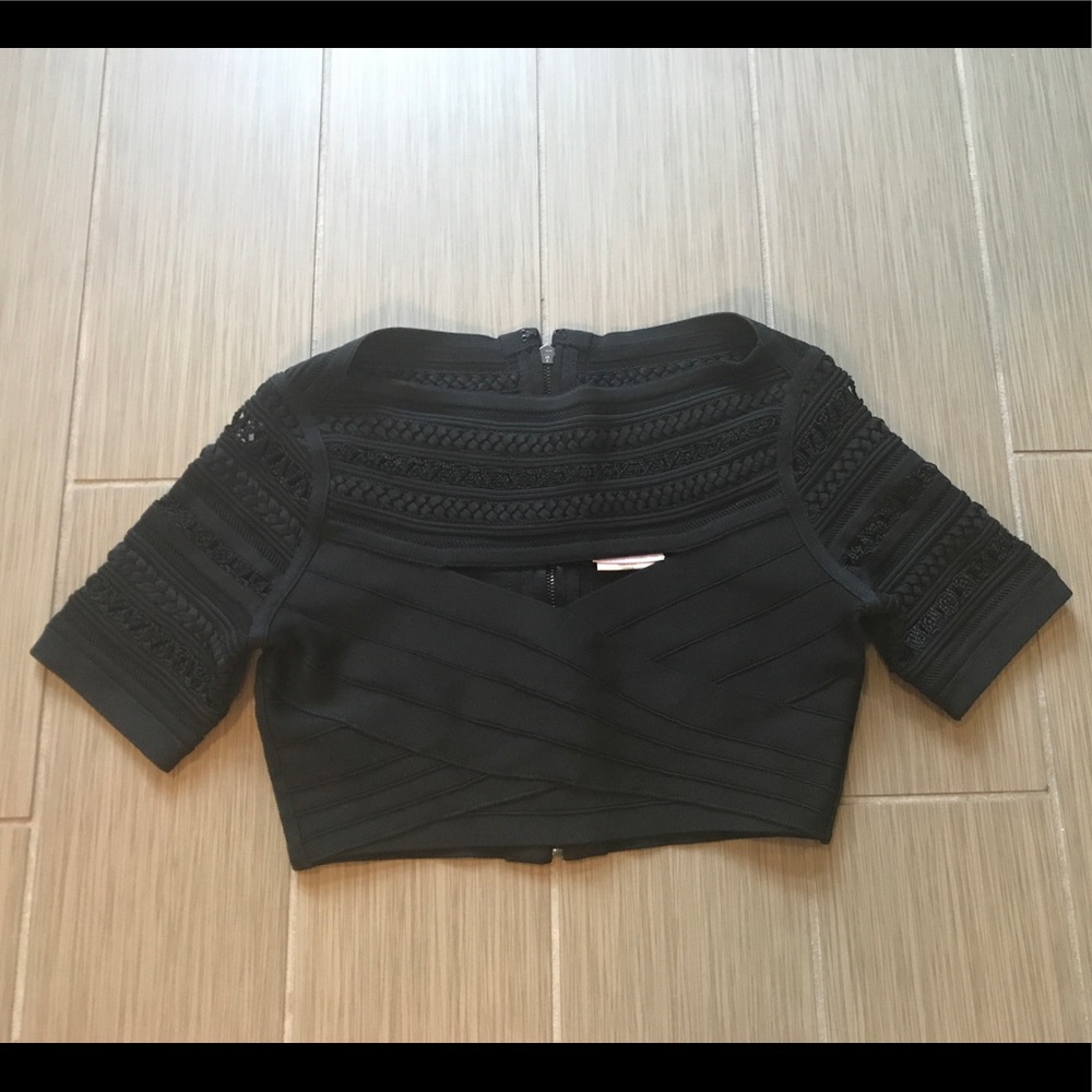 Herve Leger Crop Top