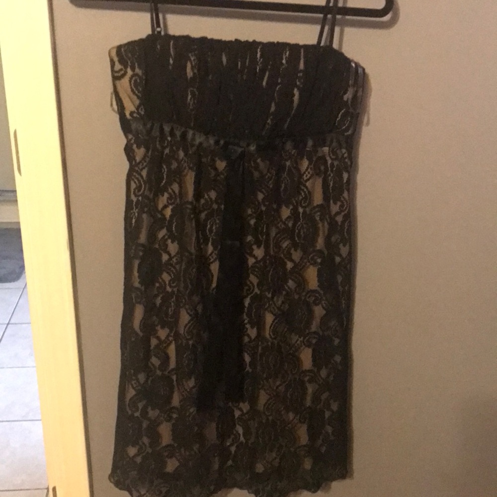 Black lace dress