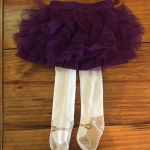 NWT Baby Girl Tights with Skirt