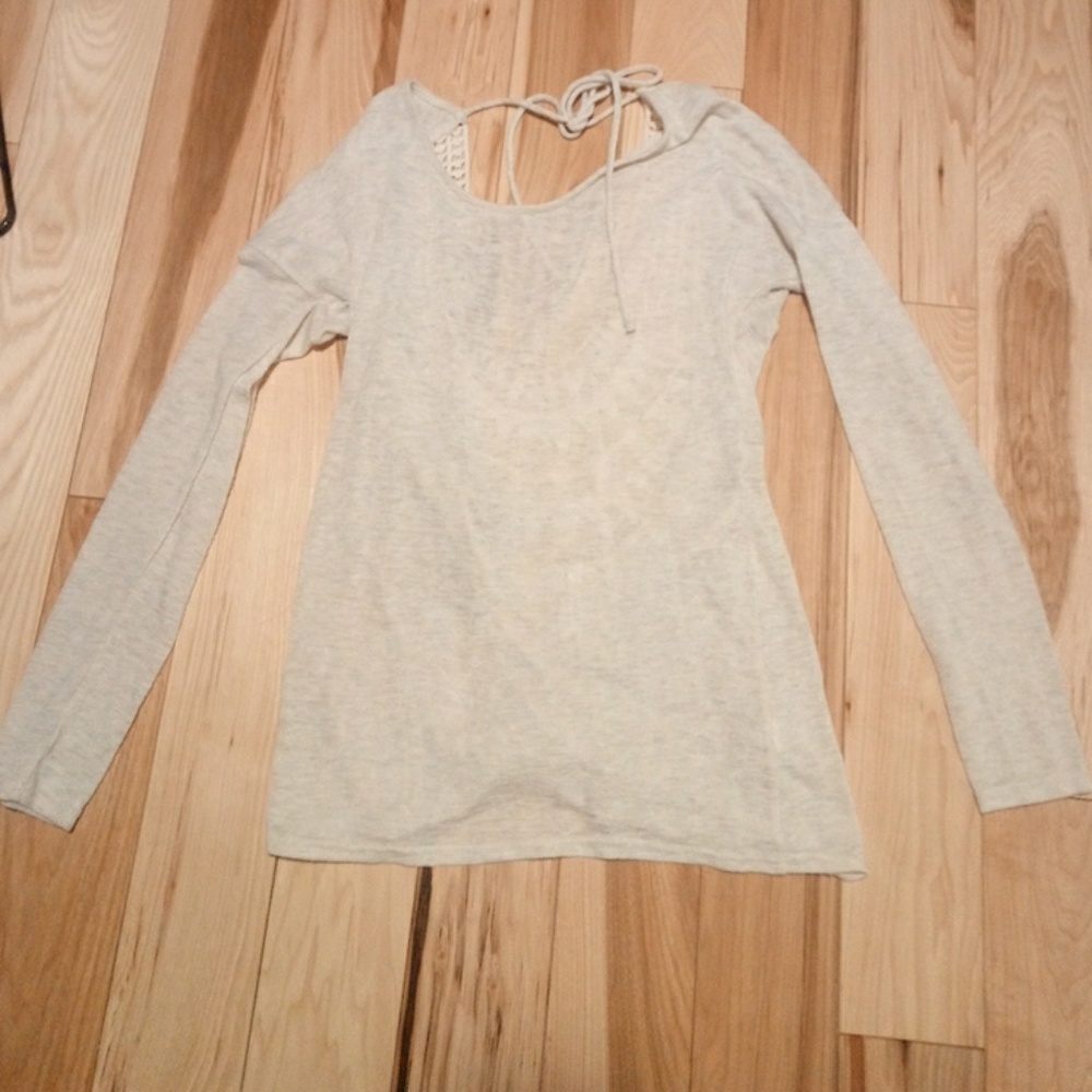 Sweater with designed back