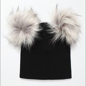 Pac Sun double pom pom beanie NWT