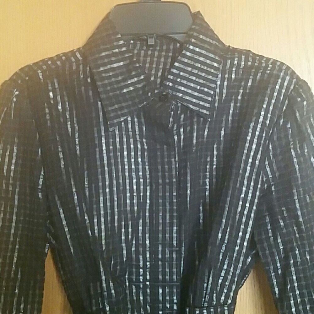 "Black Shiny Shirt"