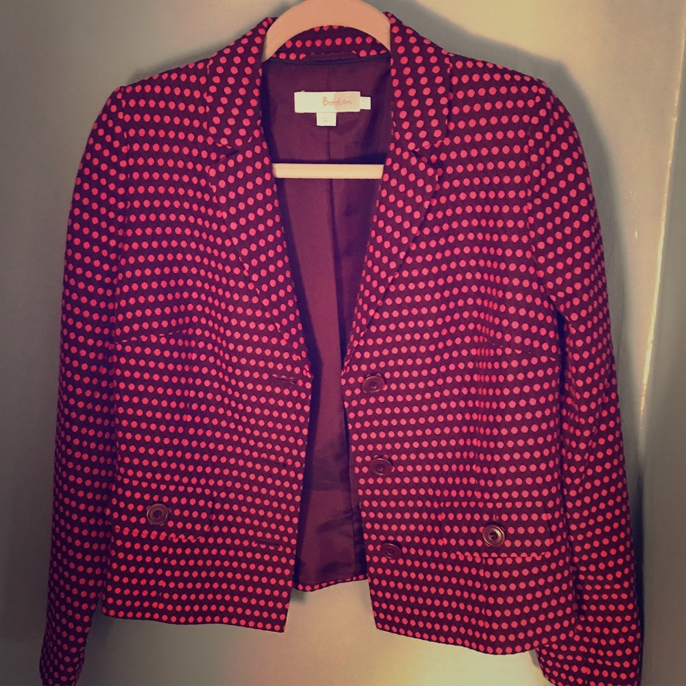 NWOT, Boden Pink dots blazer
