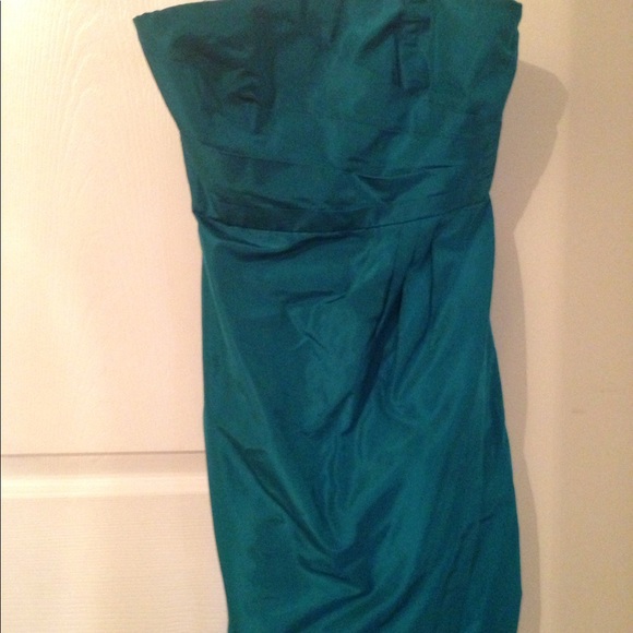 J. Crew Strapless Dress Size 0 Silk Taffeta - Picture 4 of 5