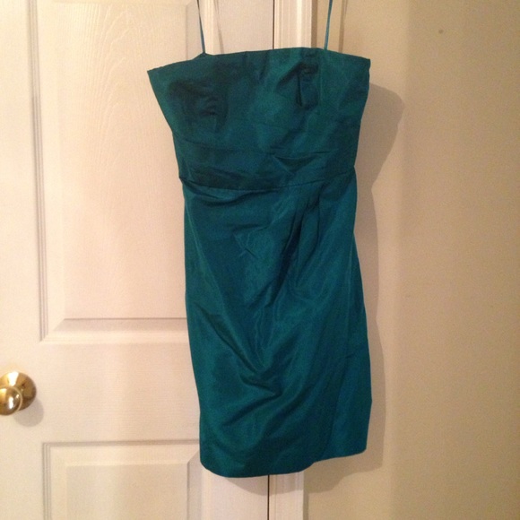 J. Crew Strapless Dress Size 0 Silk Taffeta - Picture 1 of 5