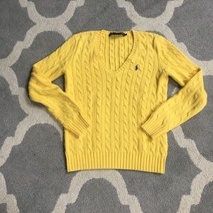 Ralph Lauren Sport Cable V-Neck Sweater