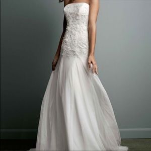 Galina strapless wedding dress size 8