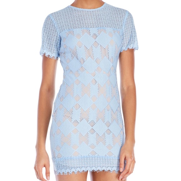 Carolina Blue Lace Dress | English Factory | Sz S - Picture 2 of 6
