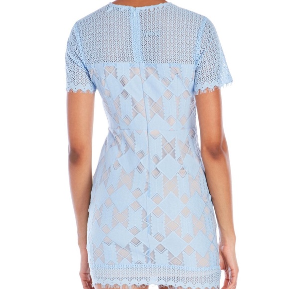 Carolina Blue Lace Dress | English Factory | Sz S - Picture 3 of 6