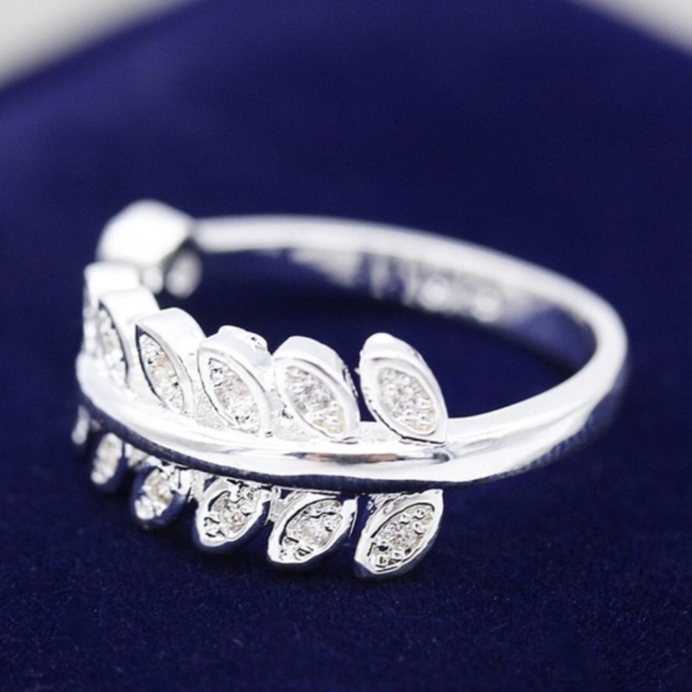 Ring - 925 Sterling Olive Leaf Adjustable - Picture 3 of 3