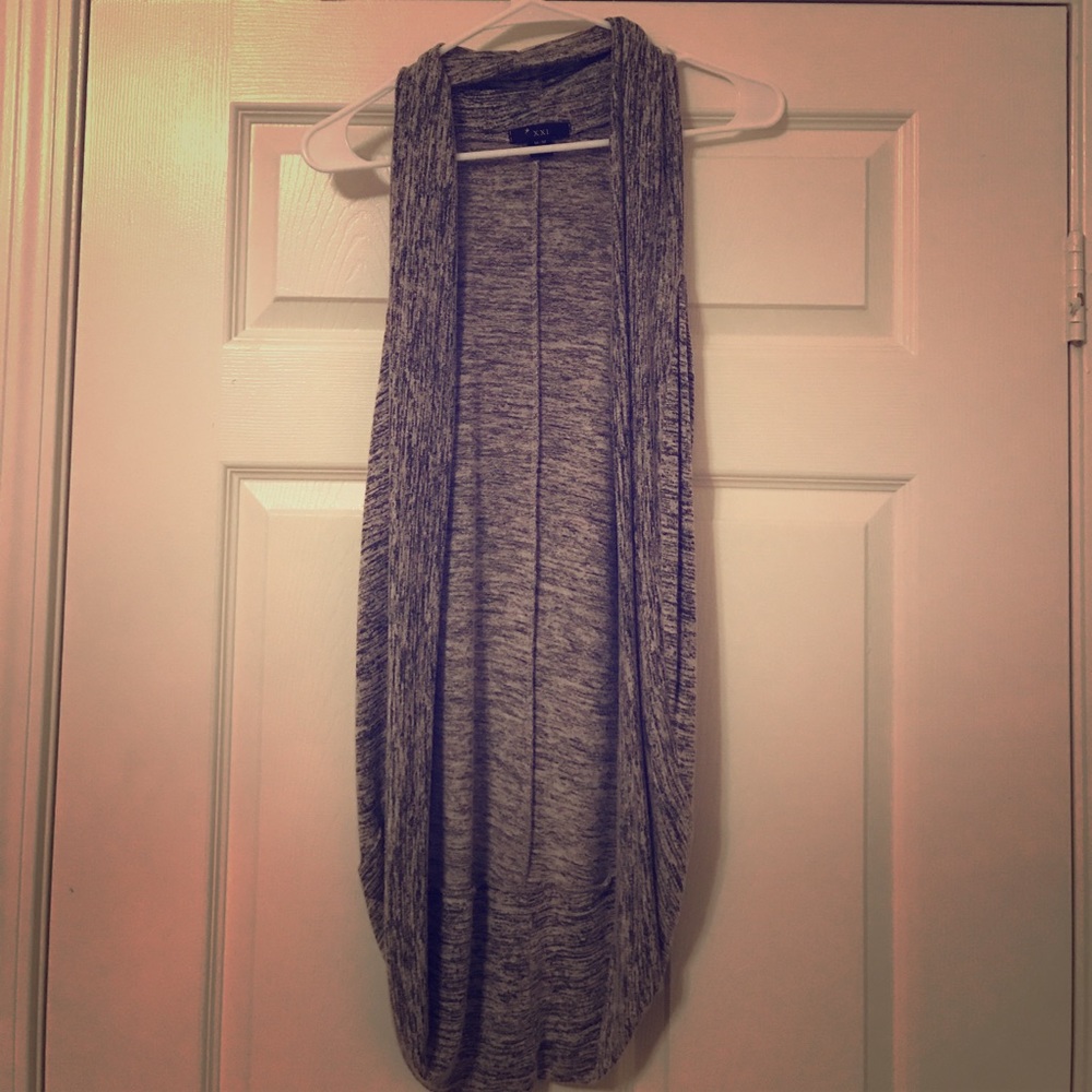 Forever 21 Long vest cardigan