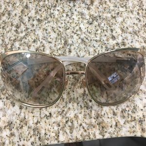 Tom Ford sunglasses gold and white