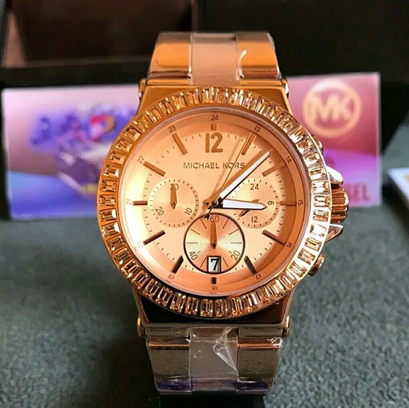 Brand New Michael Kors Crystal Chronograph watch main image 6