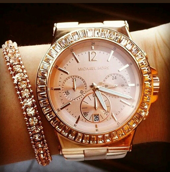 Brand New Michael Kors Crystal Chronograph watch