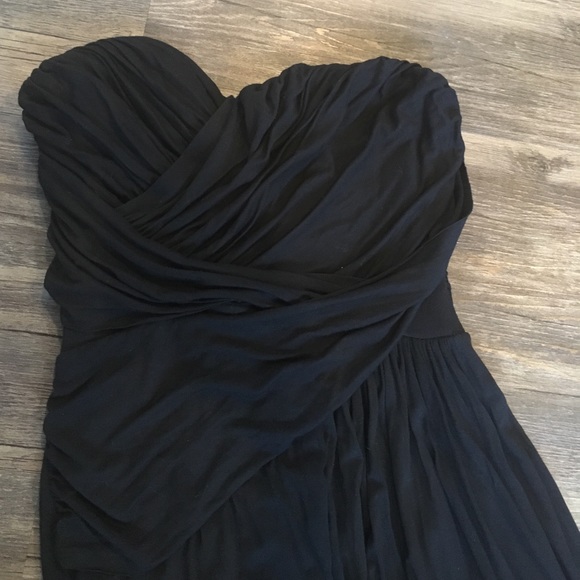 Flowy Black Strapless Dress | Express | Sz M - Picture 2 of 5