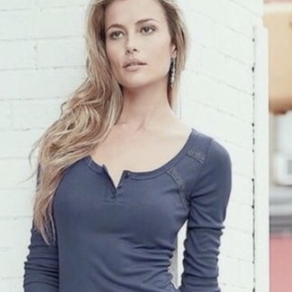Gray Alloy Long Sleeve Top
