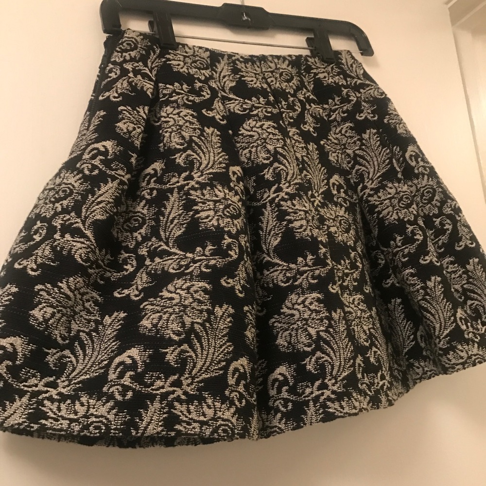 Alice + Olivia Floral Flare Mini Skirt