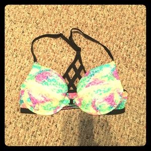 Victoria's Secret PINK colorful racerback 34C bra
