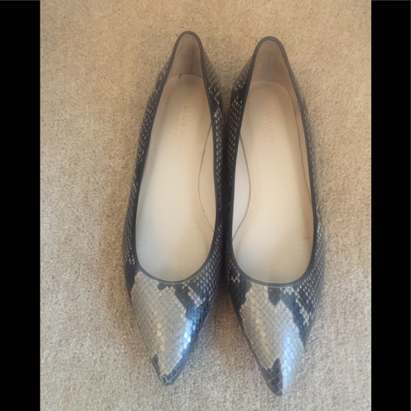 Club Monaco Snake Skin flats - Picture 2 of 5