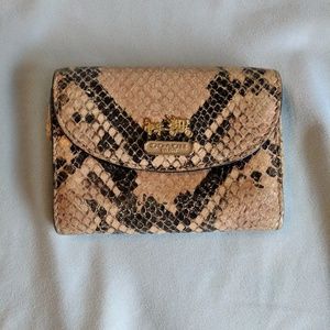 Coach Embossed Leather Card Case