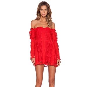 For Love And Lemons Off Shoulder Dress