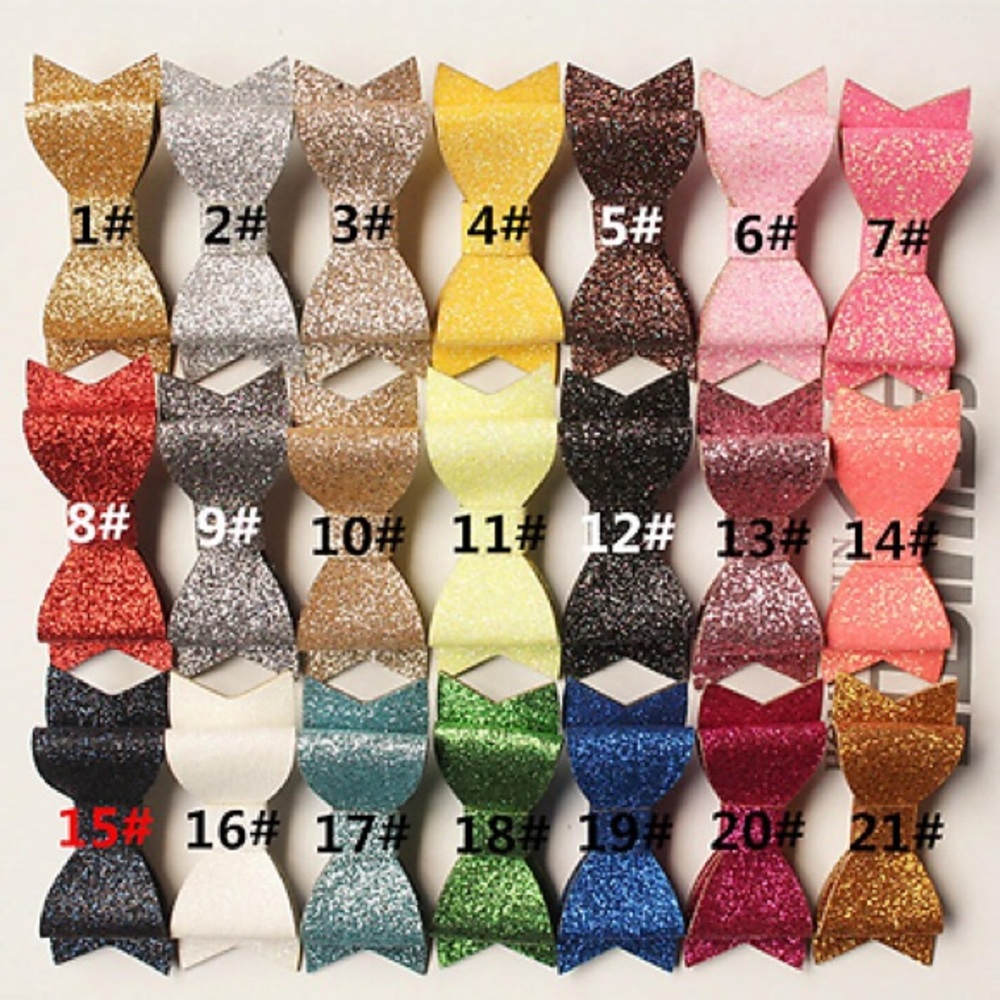 Adorable Hard 3"Glitter Bows