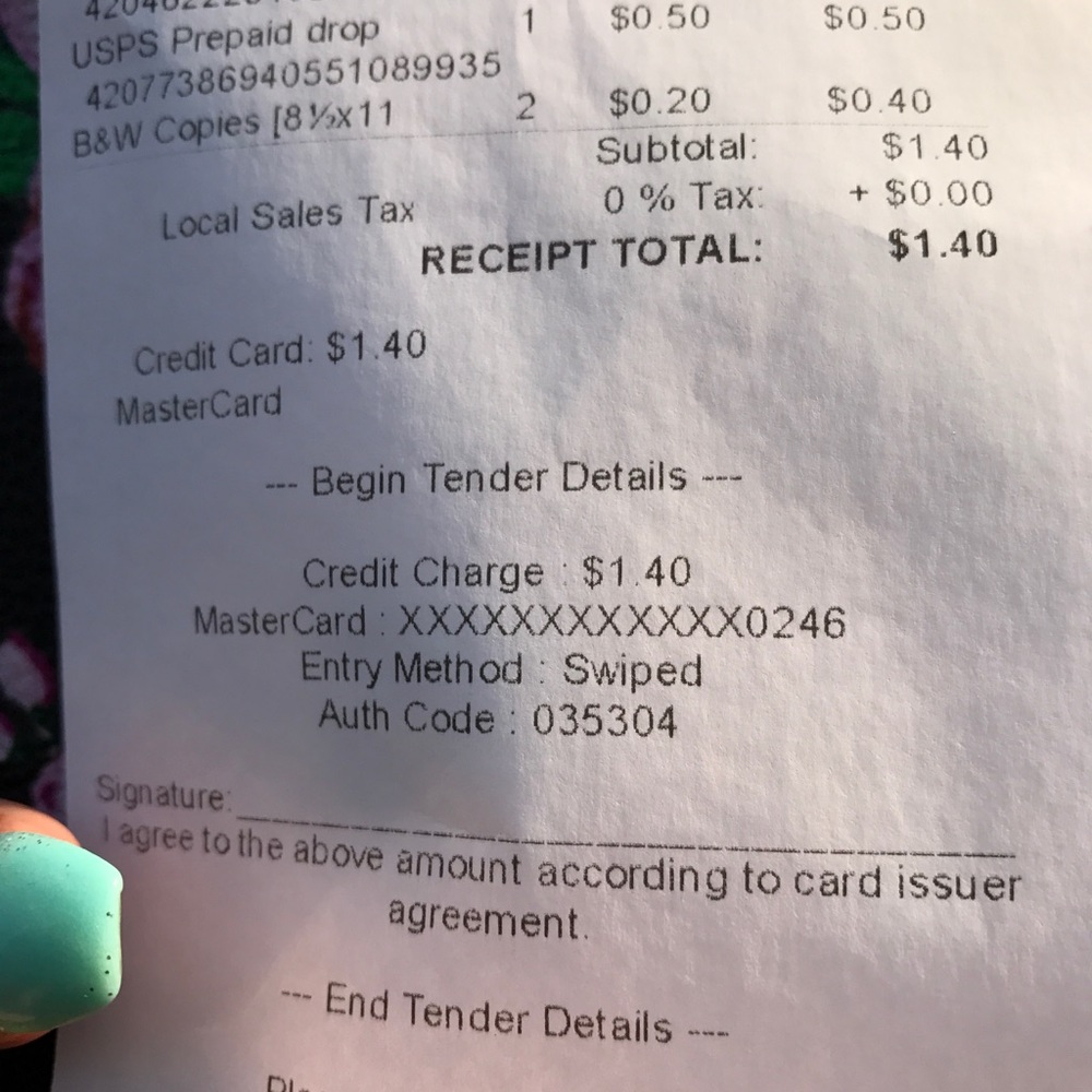 SHIPPING PROOF - Picture 2 of 2
