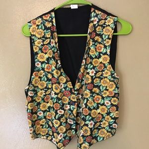 Vintage Sunflower Vest