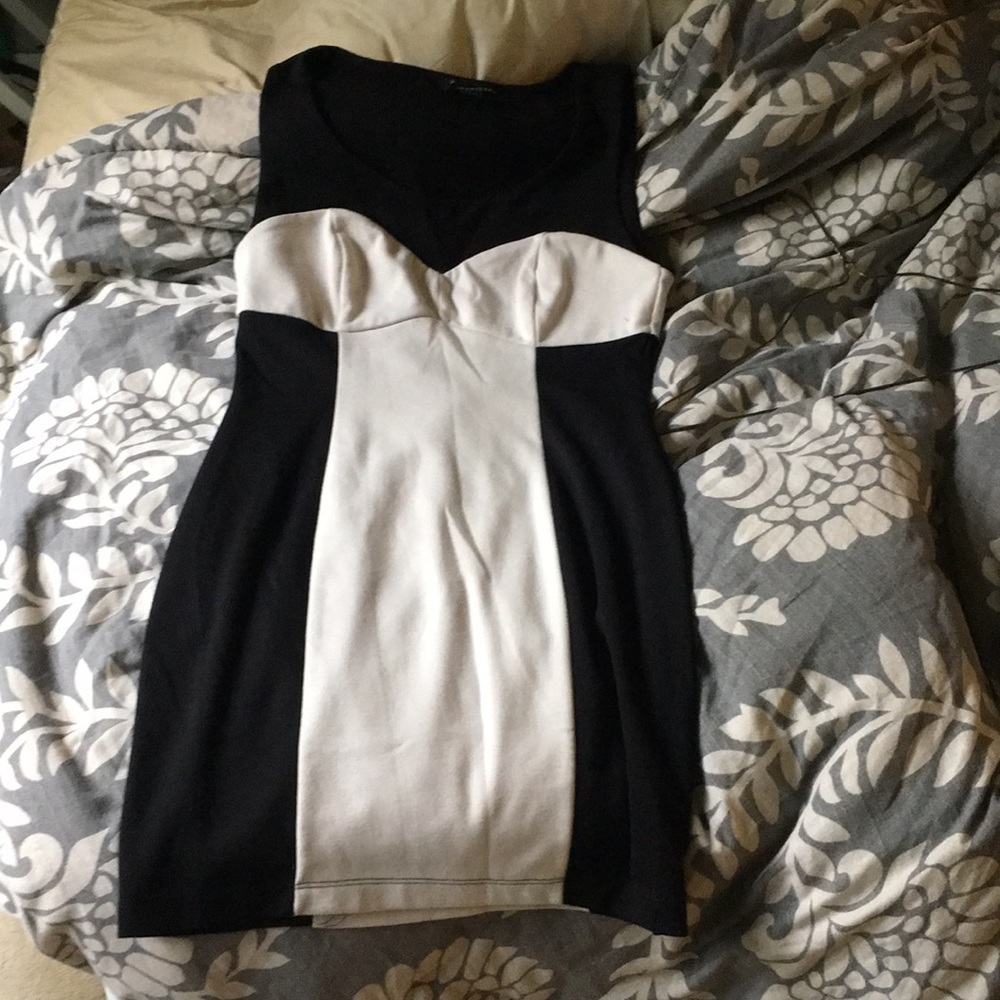 Black and Tan mini dress