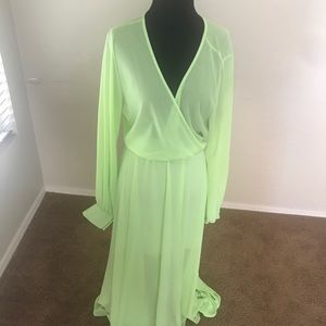 Light green maxi dress
