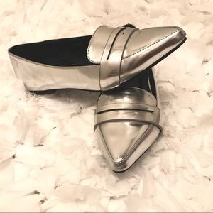 Silver Metallic Flats
