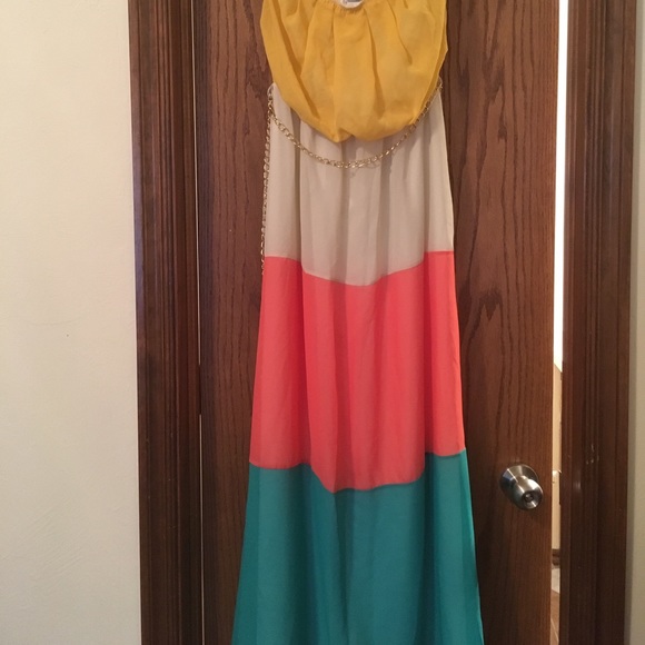 Color Block Maxi - Picture 1 of 3