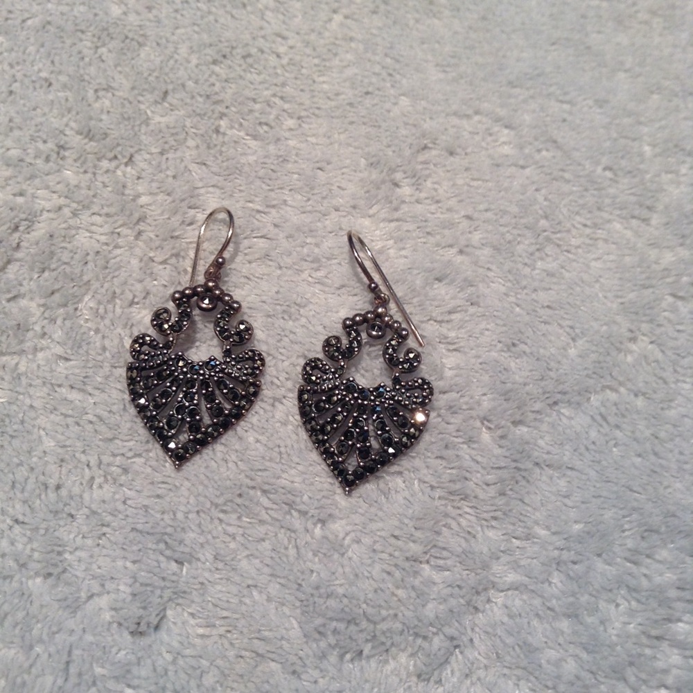 Marcasite Drop Earrings