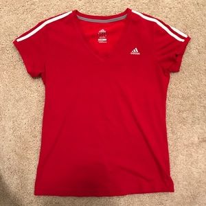 Red Adidas original t-shirt