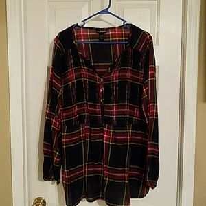 Plaid Lane Bryant top