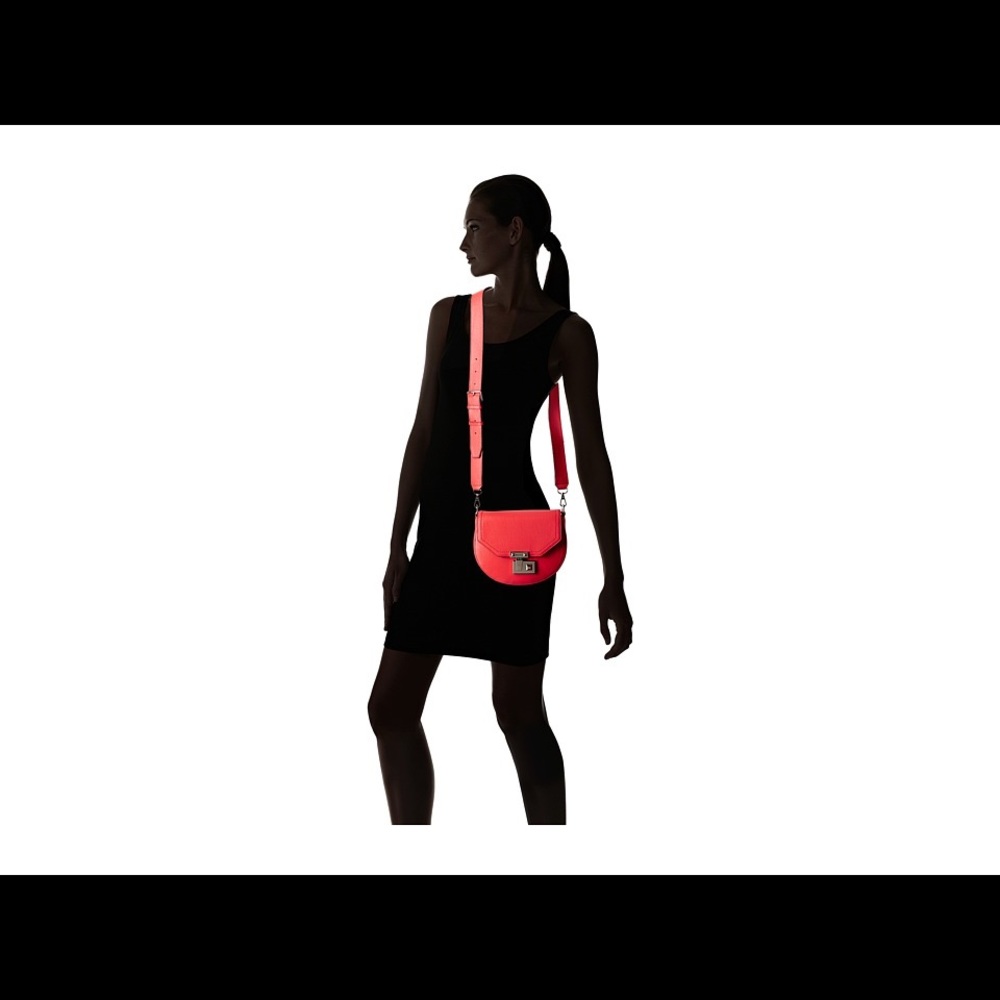 Rebecca Minkoff Paris Saddle Bag /Dragon Fruit - Picture 5 of 8
