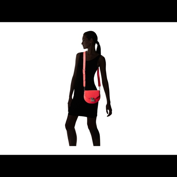 Rebecca Minkoff Paris Saddle Bag /Dragon Fruit - Picture 5 of 8