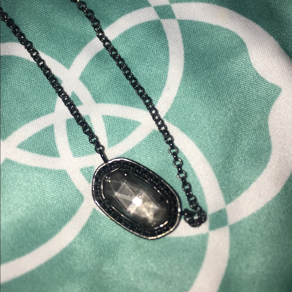 Kendra Scott Gunmetal/Mirror Rock Eloise Necklace