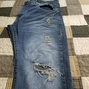 Mens distressed jeans