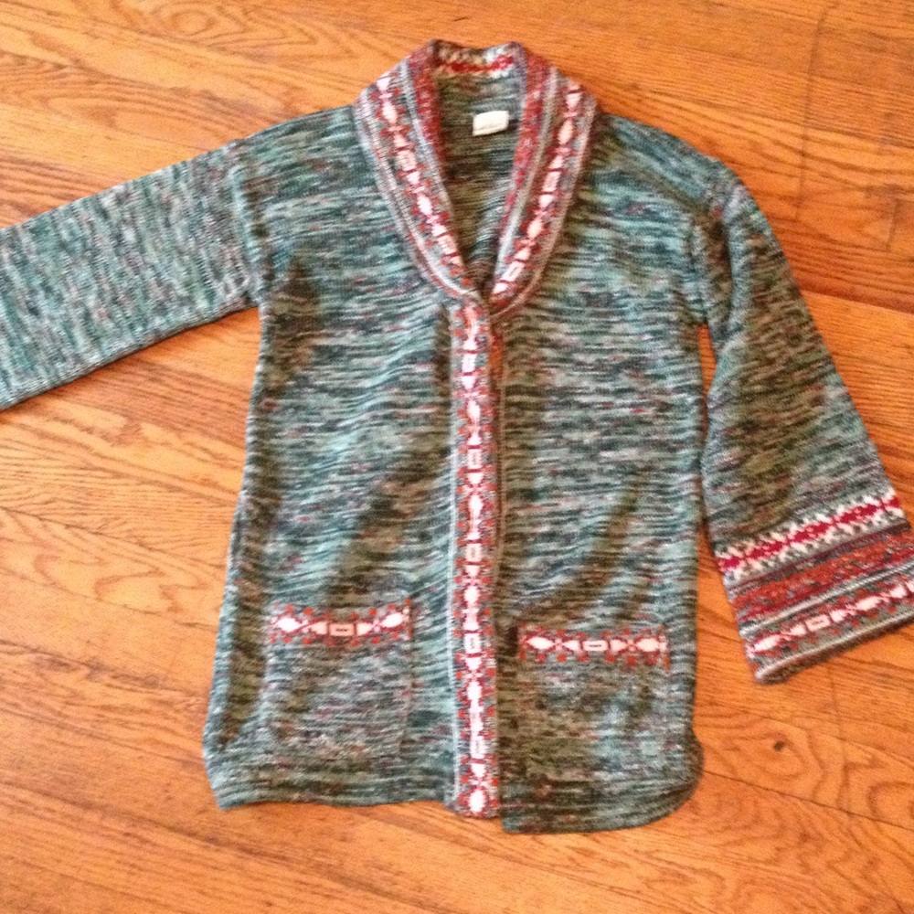 Vintage 70s space dye cardigan