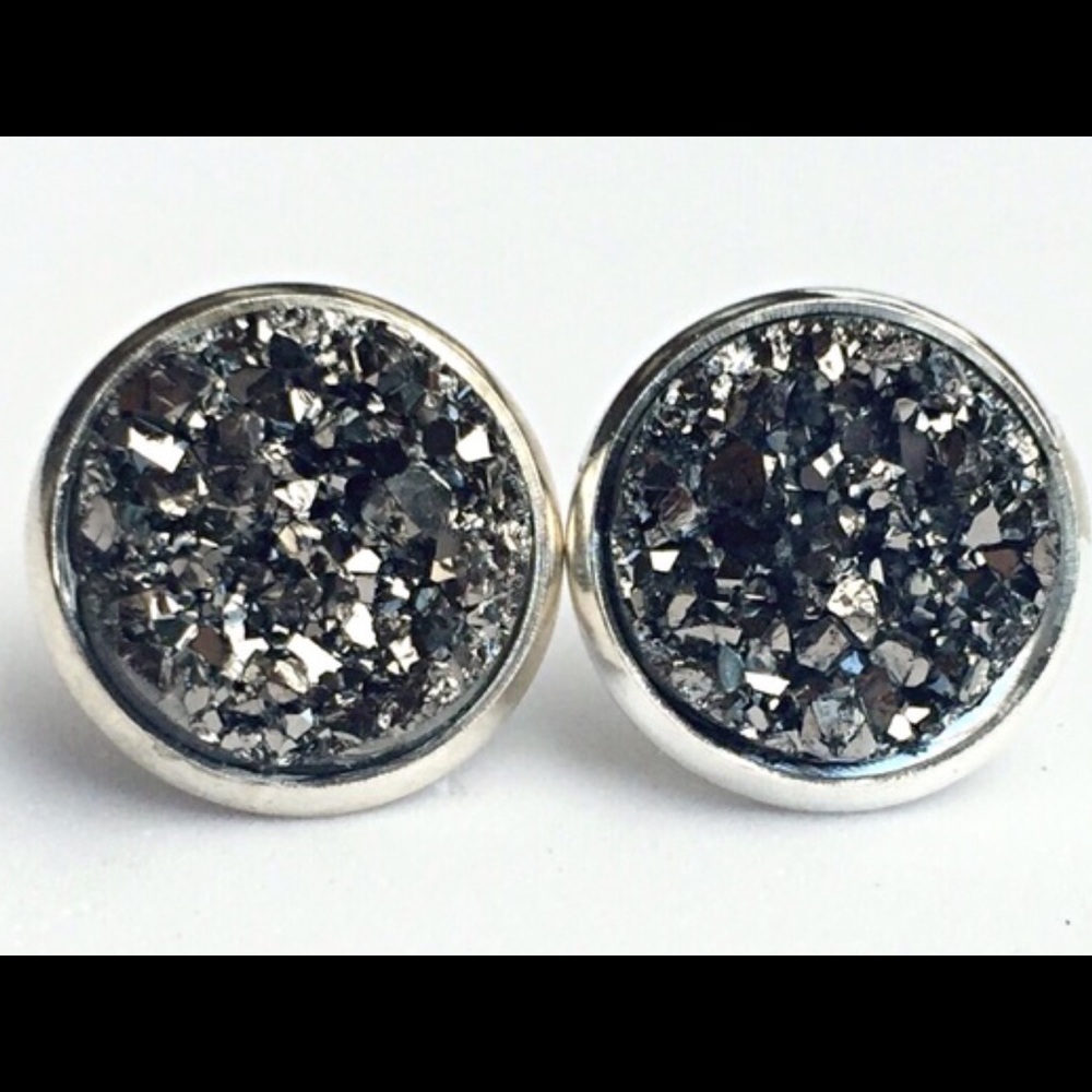 Silver, Light Champagne, or Chunky Gray earrings