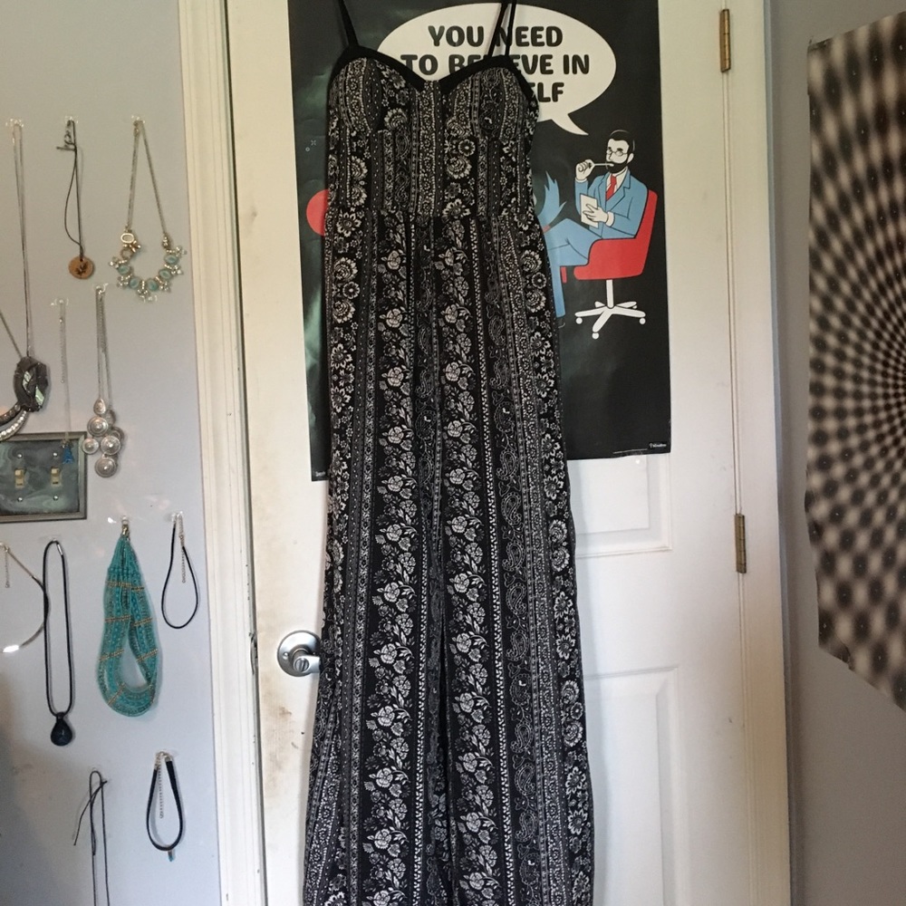 Black & Cream Jumpsuit