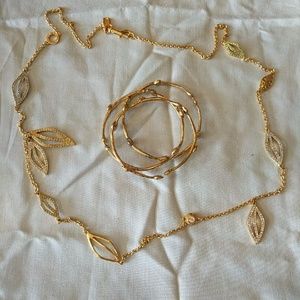 Coach Nature Necklace and Bangle Set