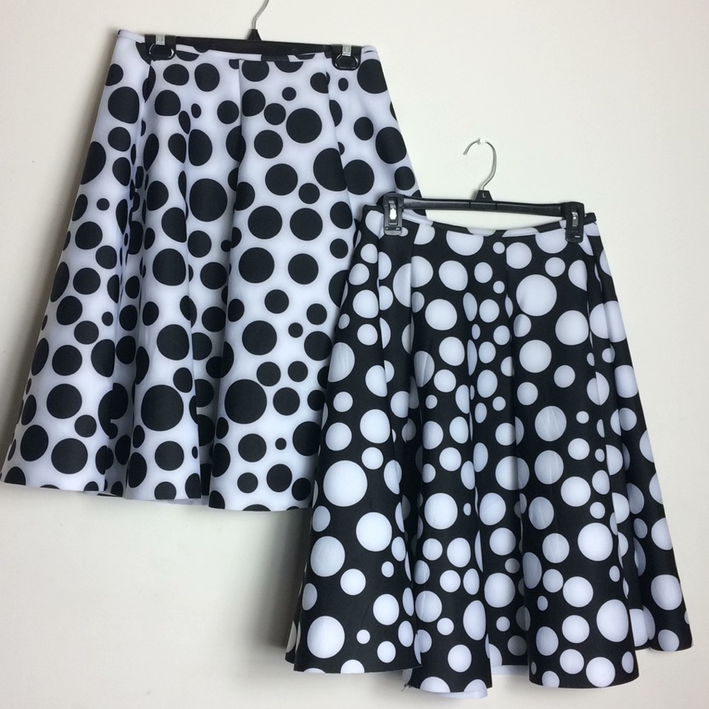 Polka Dot A-Line Skirts