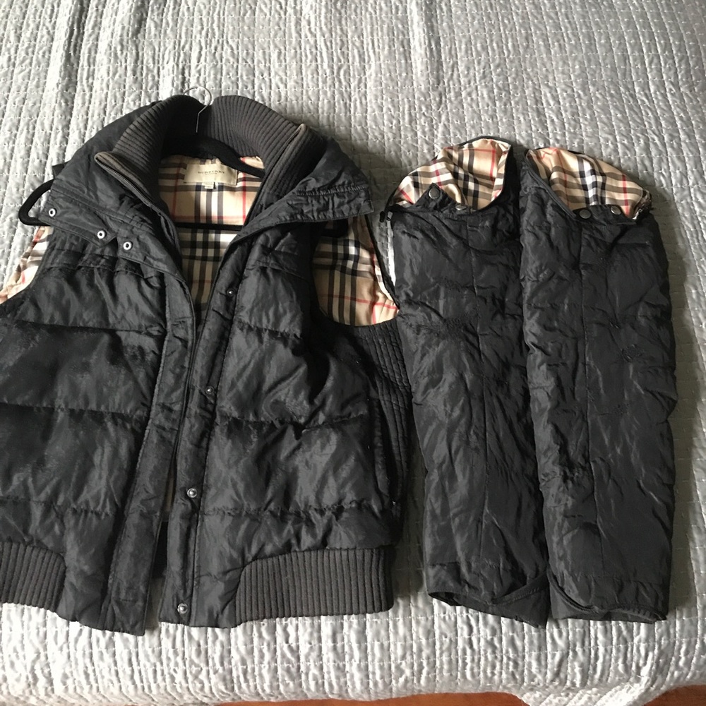 💯 authentic Burberry jacket/ vest fits sizes 8-12