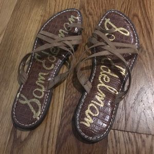 Sam Edelman Tan Suede Sandals 8 1/2