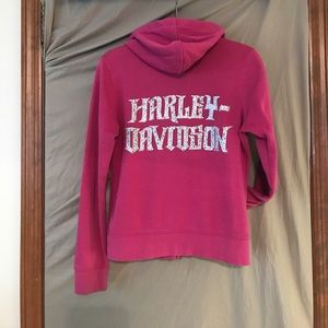 Harley-Davidson Pink Zip Hoodie